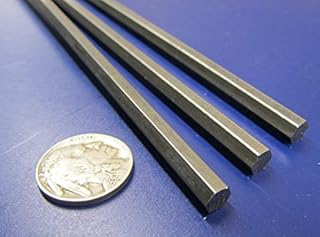 1018 Carbon Steel Hex Rod 6 mm Diameter x 6 Foot Length 3 Pieces