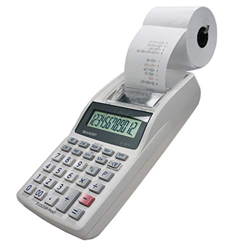 Sharp EL-1611V Handheld Portable Cordless 12 Digit Large Lcd Display Two-Color Printing Calculator thumb #7