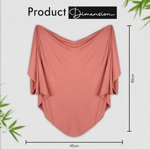 Image of K E L O R Swaddle Blankets, Baby Swaddling Wrap Nursery Blanket for Boys & Girls Unisex, Soft 95% Viscose from Bamboo and 5% Spandex, Large 45 x 45 inches, Ribbed Blush Pink