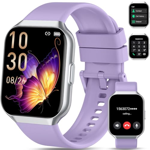 QCOQ Smartwatch Uomo Donna, 1.96' Orologio Fitness con Effettua o Risposta Chiamate, 110+ Sportive Smart Watch, Contapassi/Cronometro/Cardiofrequenzimetro, Impermeabil IP68 Smart Watch per Android/iOS