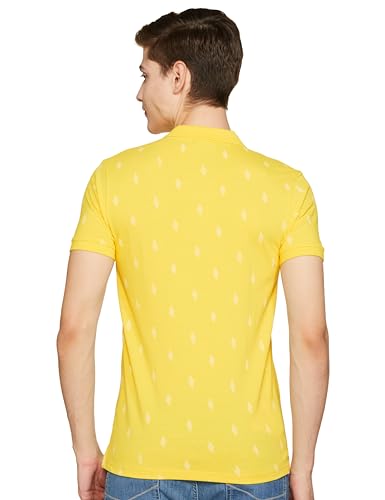 Image of United Colors of Benetton Men Cotton Solid Regular Fit Polo Shirt