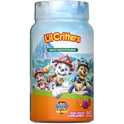 1 of Lil Critters PAW Patrol Kids Multivitamin Gummies | 60 Count | With Vitamin A B C D E | Yummy Fruit Flavor | 11 Essential Nutrients | Gluten & Dairy Free Nickelodeon Children's Daily Gummy
