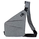 Seitentragender Rucksack: Er kann als Geldbörse auf den Schultern getragen werden, anstatt in die Tasche gesteckt zu werden. Rational organisierter Platz, mehrere Taschengrößen in verschiedenen Winkeln, einfacher Zugriff auf alle Ihre Geräte.