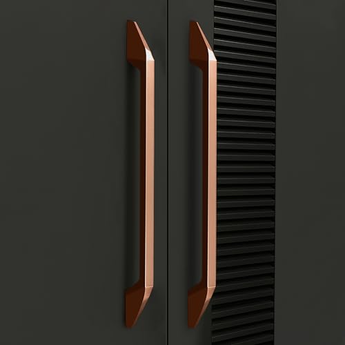 Image of Plantex Cabinet Handle /Kitchen Cabinet Door Handle /Wardrobe /288 mm Cupboard Handle /Door Pull-Push Handle for Home /Office - Pack of 2 (Rose Gold)
