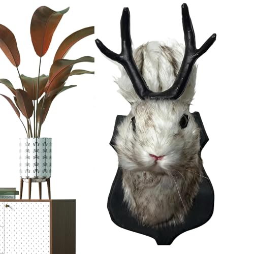 Décoration de tête d'animal 3D réaliste au design sculptural pour chambre