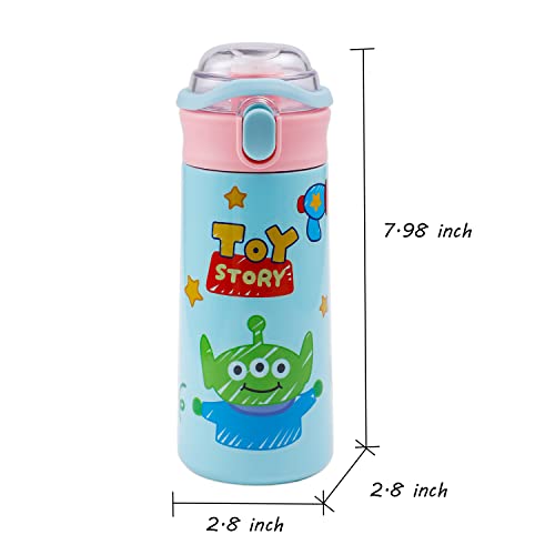 Cartoon Alien Stainless Steel Vacuum Bottle Leakproof,Insulated For Hot Or Cold Alien Water Bottle Travel Mug For Girl-10 #TOP1