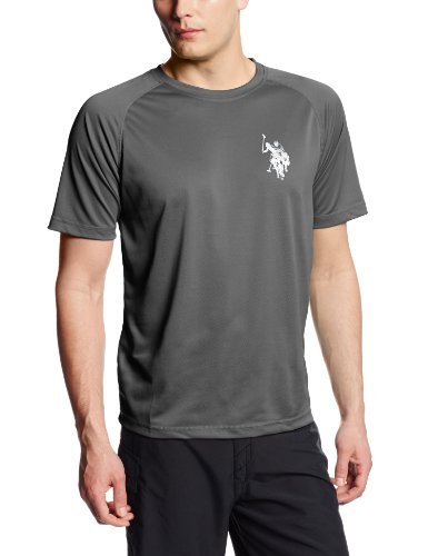 U.S. Polo Assn. Men's Solid Rashguard Shirt with UPF 50+
