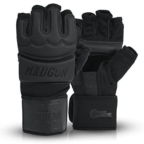 MADGON MMA Handschuhe Profi - professionelle Qualität - hochwertige Konstruktion - Boxen, Training, Sandsack, Boxsack, Freefight, Grappling, Kampfsport - Boxhandschuhe