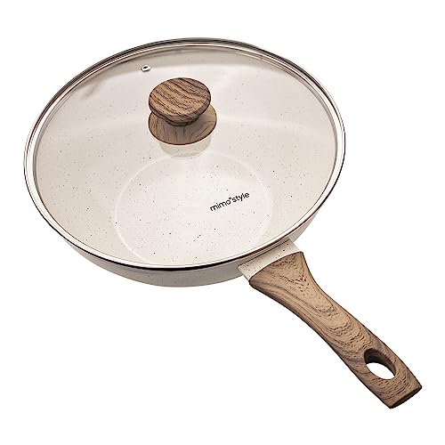 Mimo Style Wok Linha Cook 28cm/4,15L - Estrutura em Alumínio Revestida em Cerâmica, Fundo de Indução