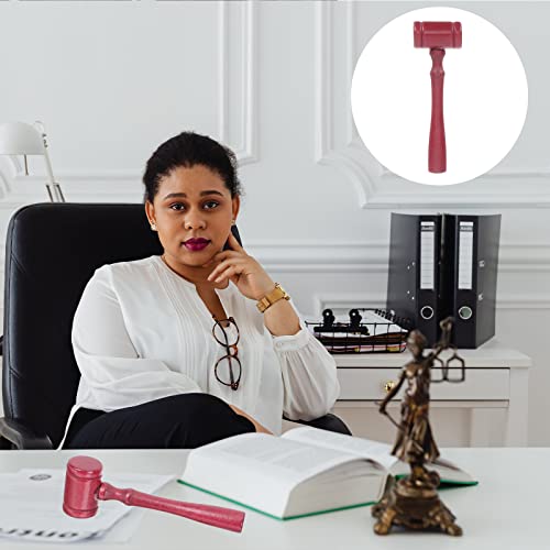 LUOZZY 10 peças de martelos de madeira de martelo de juiz martelo de martelo de brinquedo sólido par