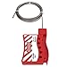 Lockout Tagout Cable Lock 6.56 Feet Length Adjustable Cable Lockout Non Deformable Heat Resistance for Industrial
