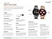 Fossil Men's Commuter Stainless Steel and Leather Hybrid Smartwatch, Color: Black, Brown (Model: FTW1149)