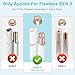 Replacement Heads Generation 3 for New Flawless Facial Hair Remover, Upgraded Dual Floating Heads, Pack of 4