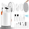 walrfid Kit de limpieza para pantalla de laptop y teléfono, cepillo para teclado de computadora y spray de limpieza para iPhone AirPods MacBook iPad, herramienta de limpieza de dispositivos electrónicos 20 en 1 para cámara, audífonos, pantallas de auto (Blanco) 2