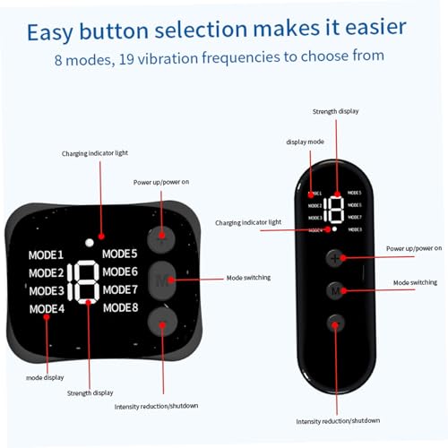Stimulateur ABS et fessier EMS avec 8 modes pour la musculation portable