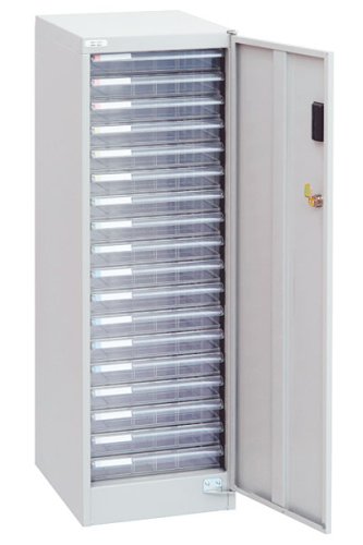 ナカバヤシ 書類棚 アバンテV2 鍵付きセキュリティフロアケース A4書類収納 AF-S18 グレー