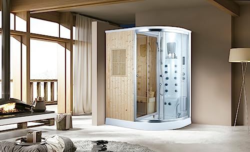 Dampfdusche Trends4Cents PureHaven mit Saunafunktion 170×100 cm