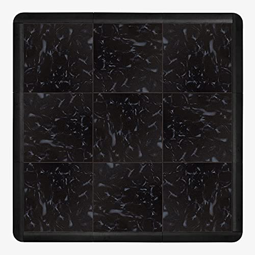 Incstores 1/2 Inch Thick Modular Practice Dance Floor Kits | Wood-Printed Plastic Dance Flooring For Practice And Performance Of Countless Dance Styles | Blackstone, 9 Tiles - 3' X 3' #TOP2