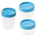 Produktbild MACOSA TA116075 3er Set Frischhaltedosen rund 0,2L & 0,4L BPA frei Schraubverschluss absolut dicht Stapelbar Vorratsdose Dose Spülmaschinenfest