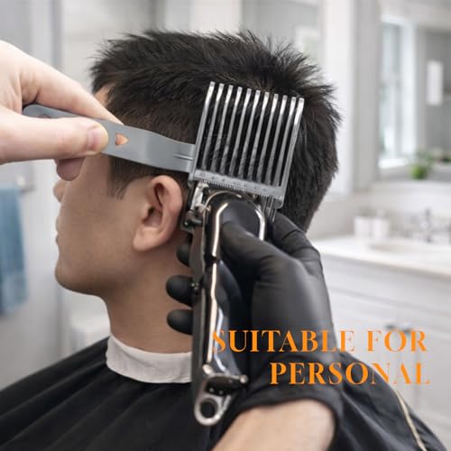 Peine para difuminar cabello con mango ergonómico gris miniatura 6