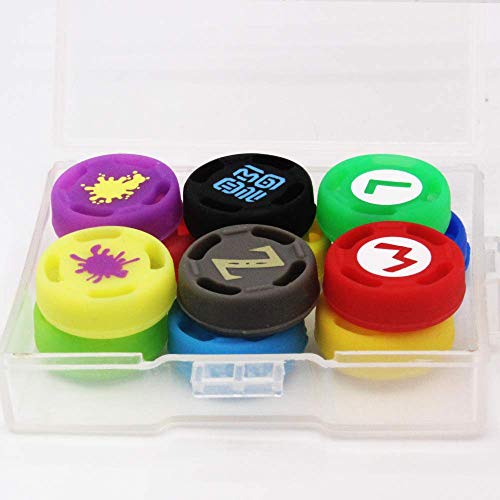 Preisvergleich Produktbild Silikon-Kappen für Nintendo Switch / NS JoyCon Controller / Joysticks, rutschfest, 12 Stück