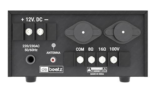 Image of Dabeatz DB-45U Professional Power PA Amplifier with 2 Channel Circuit Power AV Amplifier with Bluetooth /MIC Input /USB /SD Card Slot /FM Radio /AUX Input /Remote Control, Equalizer, Bass, Treble (45 Watt)