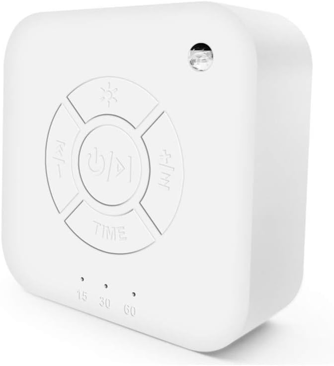 White Noise Machine, White Noise Sound Machine, High Fidelity 9 Natural and Soothing Sounds Machine, Portable Sleep Sound Therapy Machine with Baby Soothing Night Light for Home, Office, Baby, Travel