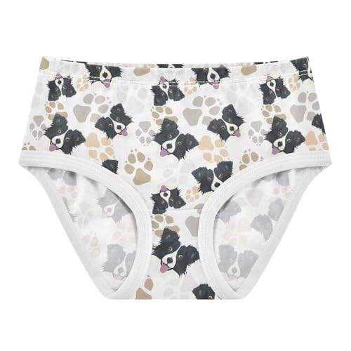 Girls' Underwear Border Collie Dog Cotton Stretch Comfort Toddler Panties