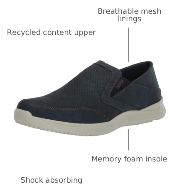 Image of Nunn Bush Conway EZ Moccasin Toe Slip-On Easy Slip-in Loafer