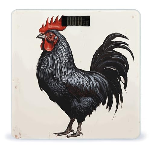 Báscula digital de baño Black Rooster, vidrio templado miniatura 1