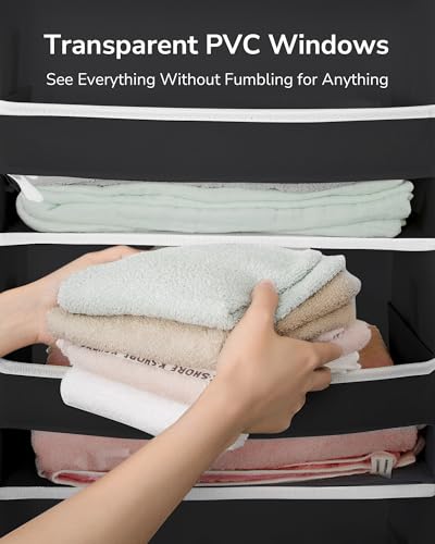 Image of ULG 2Pack-Over The Door Organizer with 6 Large Pockets 12 Side Pockets Door Hanging Organizer Black Door Hanging
