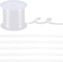 GORGECRAFT 40m Trasparente Elastico Rotolo 4mm di Larghezza Leggero Trasparente Invisibile Elastico per Reggiseno per Fai da Te Spalle Reggiseno Lingerie Danza Costumi da Bagno Abbigliamento Sportivo