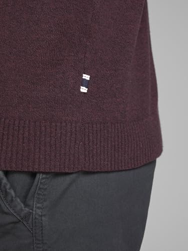 JACK & JONES Herren JJEBASIC Knit V-Neck, Port Royale/Twisted with Black, XXXL – Ansicht 7