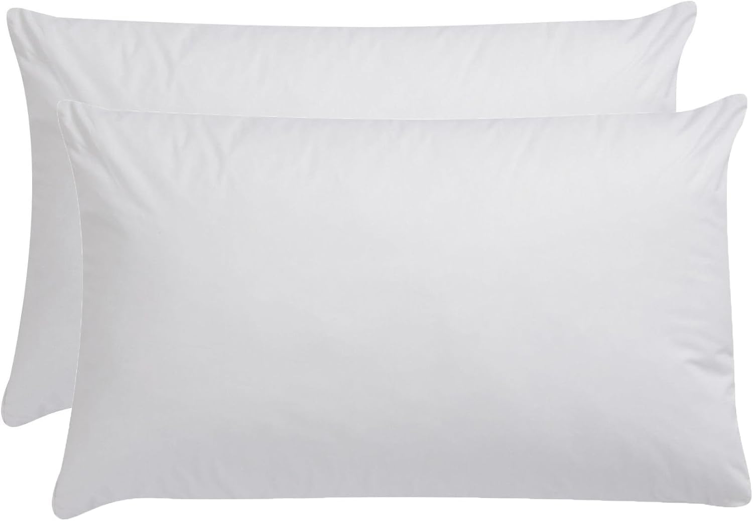 Plain Dye Baby Toddler Pillowcase 60x40cm,Soft Cot Bed Pillow Cases 2 Pack,100% Brushed Cotton Kids Pillow Cover for Boys Girls Bedding,Travel Junior Small Pillowcases, White