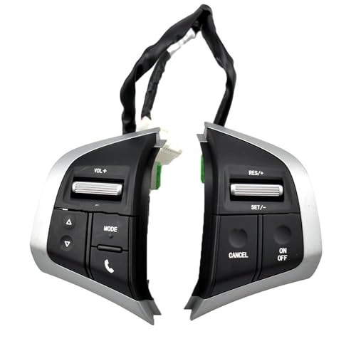 Volant Isuzu D-Max 2015-2020 : bouton commande de vitesse et contrôle audio noir