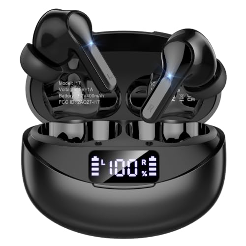 Image of Wireless Earbuds Bluetooth 5.4 Headphones Stereo Ear Buds Black