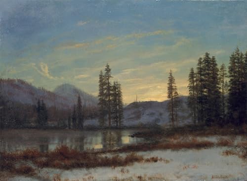 Impression sur toile Albert Bierstadt œuvre d'art haut de gamme pour grand salon