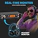 XTUGA RW2080 Wireless in Ear Monitor System Mono with 10 Bodypacks, 2 Channel Design IEM UHF System Stage Monitors Earphones with 40 Frequencies, 300Ft Range, for Band and Studio,572MHz-599Mhz