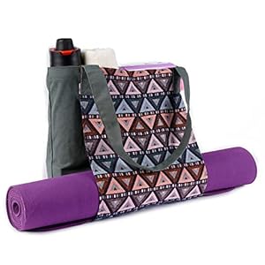Thermikoa Bolsa Esterilla Yoga – Funda para Mujer – Tote Bag para Transportar la Colchoneta de Yoga, Pilates o Gimnasia – Ligera, Espaciosa y Práctica (Verde)