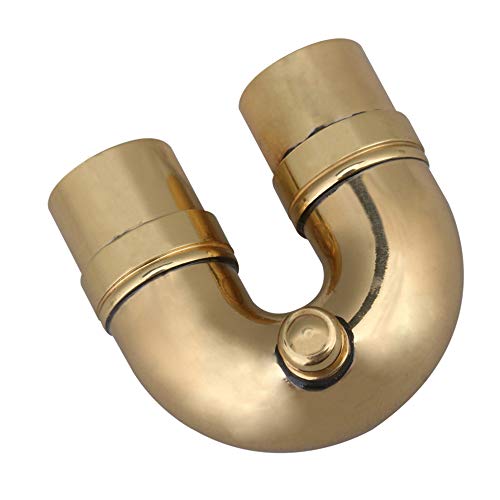 Mxfans Trumpet Parts - Copper Elbow & U Shape Tube DIY Spare Parts - Golden