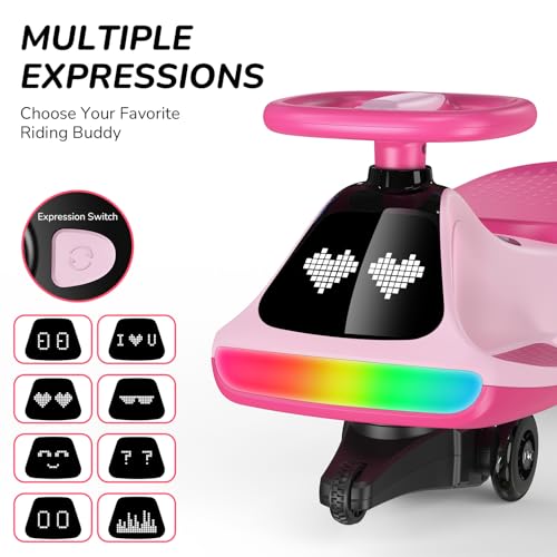 Image of Umatoll 12V Electric Wiggle Car for Kids, Birthday Gifts Toy for Age 3+