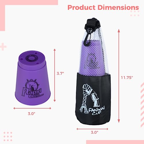 Yeesport Sport Stacking Cups, 24Pcs Sports Stacking Cups Speed Training Game For Challenge Competition Travel Party Gift For Kids And Adults (Purple & Red) #TOP2