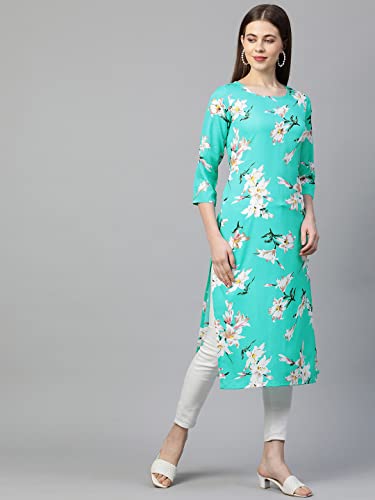 Image of ANNI DESIGNER Women's Crepe Printed Regular Kurta