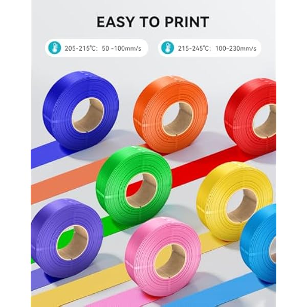 SUNLU Filling Filament 500 г Matt PLA, 1,75 мм, без катушки PLA, филамент с белой матовой поверхностью, совместим с Bambu Lab и SUNLU 2025, новые катушки, 4 рулона по 500 Г/рулон, всего