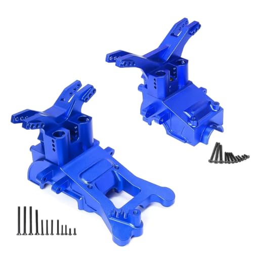 Boîtier de vitesse en métal pour Arrma BigRock Senton Granite Typhon RC (Bleu)