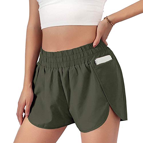 Pantalones Cortos Deportivos con Forro Deportivo para Mujer con Cintura elástica para Correr Shorts Casual con Bolsillo para Gimnasio Verano Playa Impresa Shorts Transpirables para Natación Cover