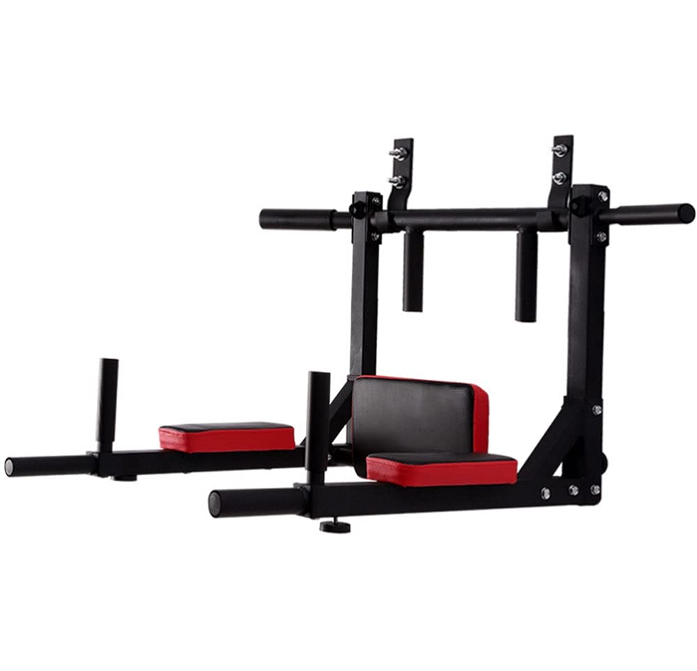 HTTGDGDH Pull Up Bar Wall Mounted - Strength Training Pull-Up Bars, Multifunctional Pull-Up Bar, Easy To Install Wall Mount Pullup For Indoor Home Gym Workout, Black,