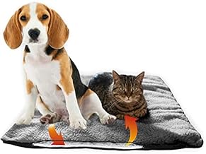 Fellou Wärmedecke Hund 90 x 64 cm - Selbstheizende Decke Hund - Waschbar & Knisterfrei - Heizdecke Hund - Wärmematte Hund