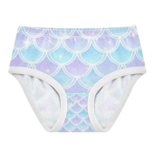 Blue Purple Mermaid Scale Toddler Girls's Underwear 2T 202c1452