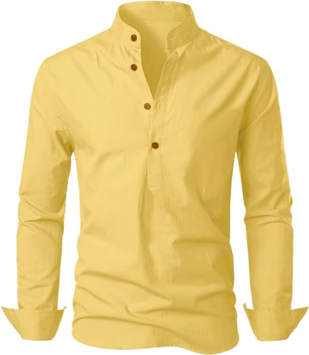 Image of Men's Kurta || Chinese Collar Long Sleeves || Straight Hip Length Kurtas || Short Kurta for Men || for Festival || Function || Occasion Wear Fancy Kurta for || Best Gifts for Mens